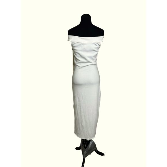 Rachel Pally cream off shoulder bodycon maxi dress size large - Picture 11 of 13